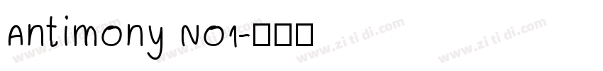 Antimony No1字体转换